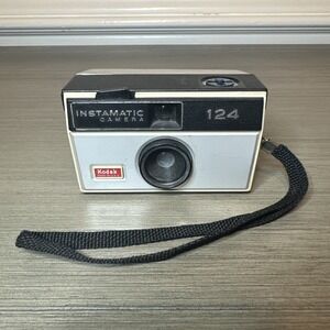 Vintage 1960s Kodak Instamatic 124 Camera with Strap (Untested)